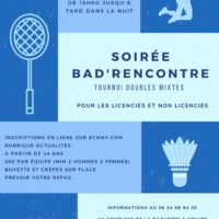 INSCRIPTIONS SOIREE BAD'RENCONTRE