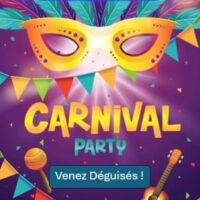 Soirée carnaval party mercredi 21 février 2024