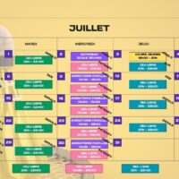 Créneaux juillet 2025