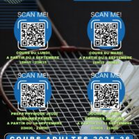 🎉 Reprise des cours – Nouvelle saison ! 🏸