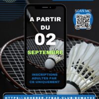 Inscription nouveaux licenciés adultes 2025/2026