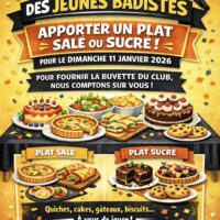 tournoi jeunes du dimanche 11 janvier 2026