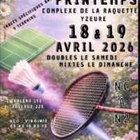 Tournoi du printemps 2026 ouvert à l’inscription